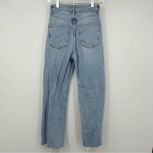 Zara High Waisted Wide Leg Ripped Jeans - Picture 5 of 5